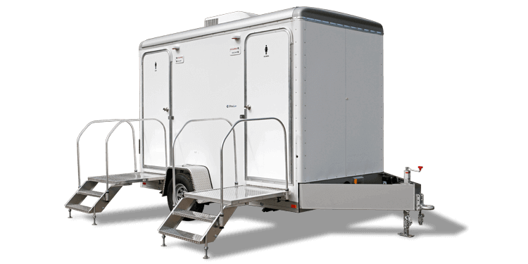 Luxury restroom trailer for a special event
